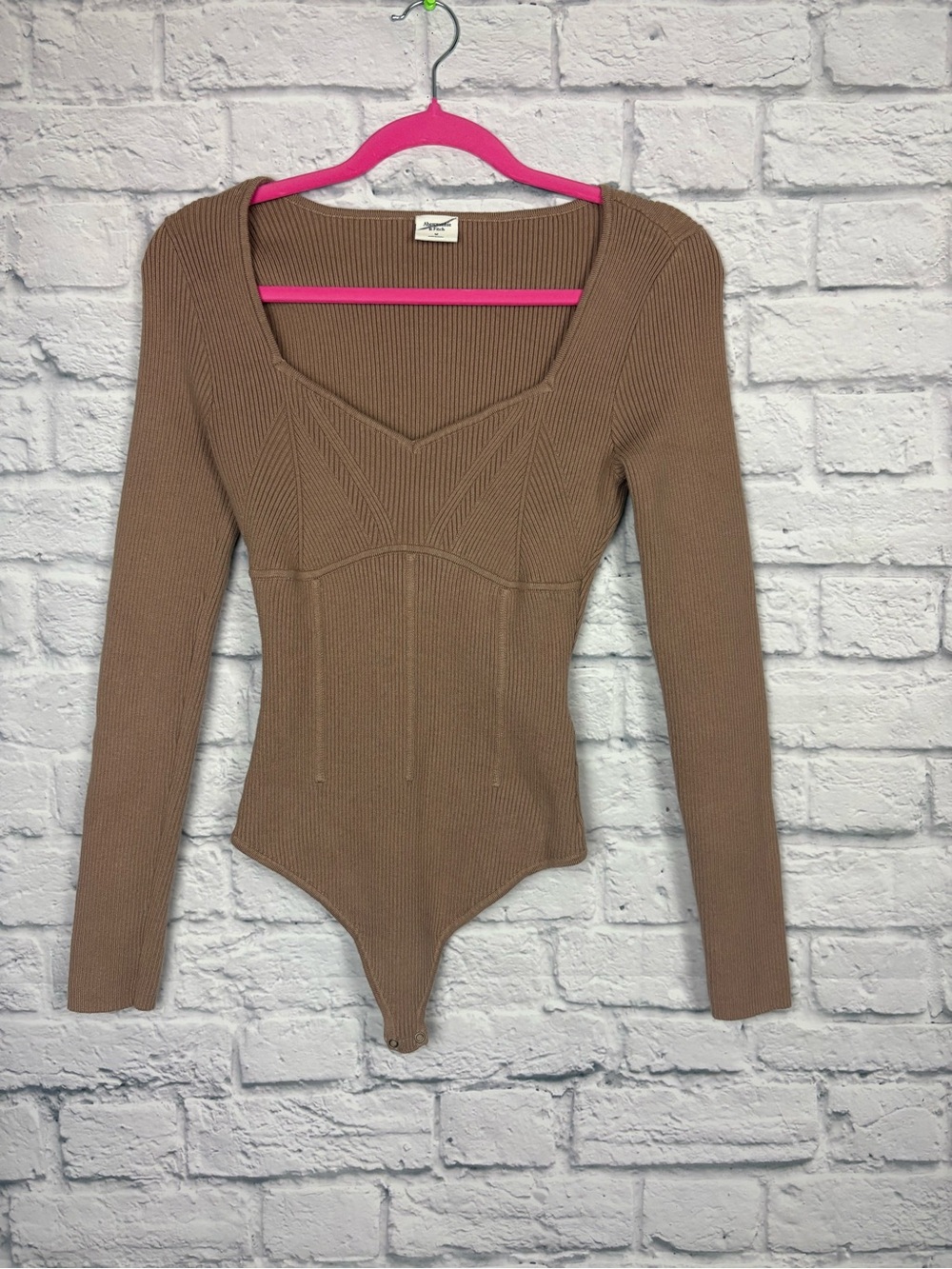 Abercrombie & Fitch corset sweetheart sweater bodysuit size M